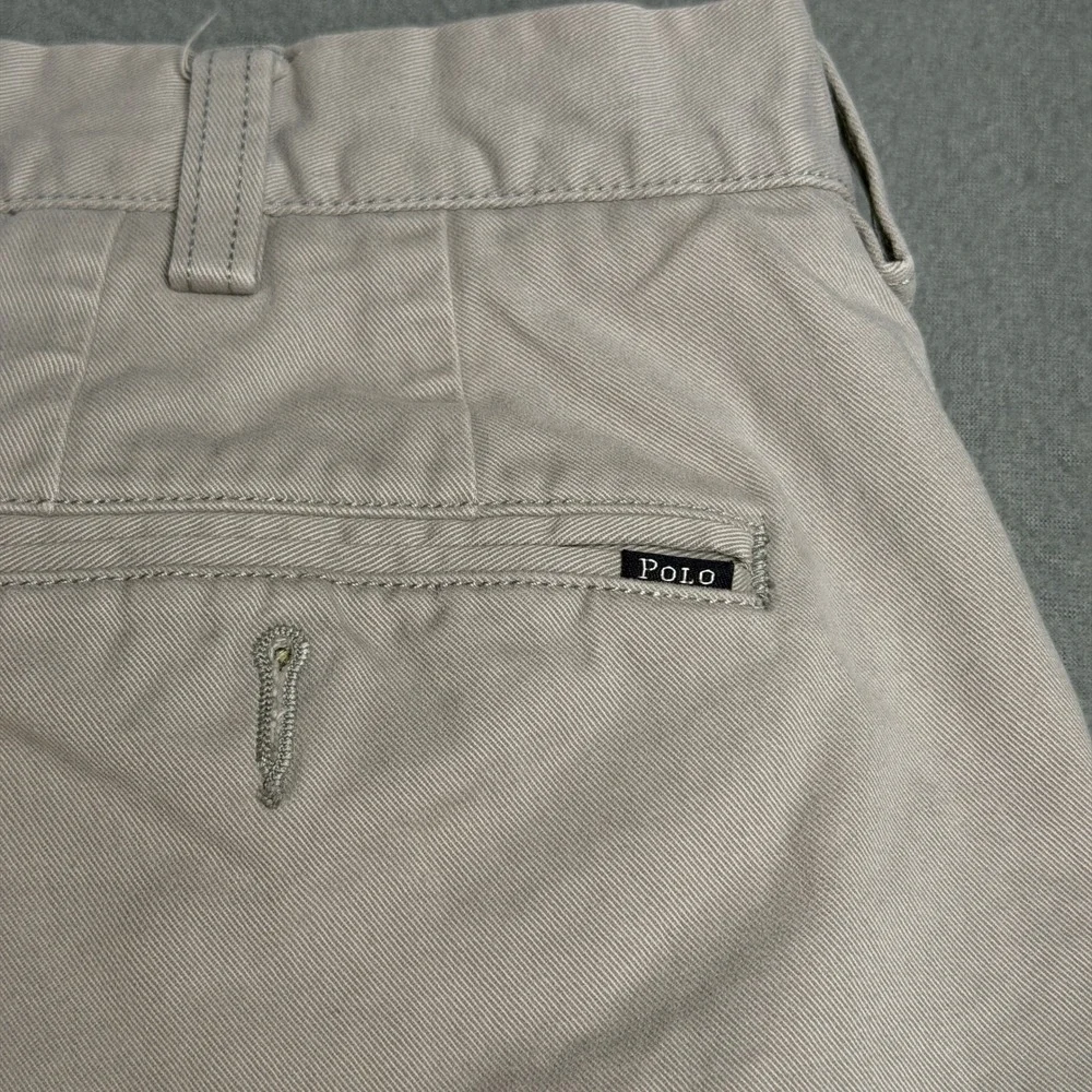 Polo Ralph Lauren Mens Classic Fit 9 Chino Shorts Tan Khaki Cotton Twill 38